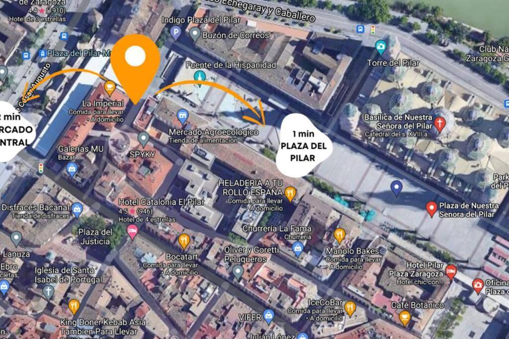 Apartamento Unico En Plaza Del Pilar Zaragoza Exterior foto